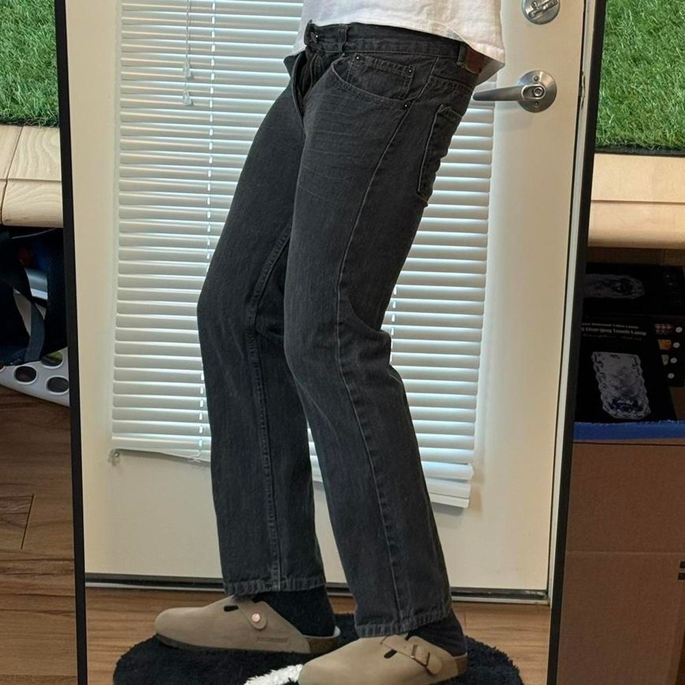 Y2K Levi's 505 regular fit black jeans 28x28